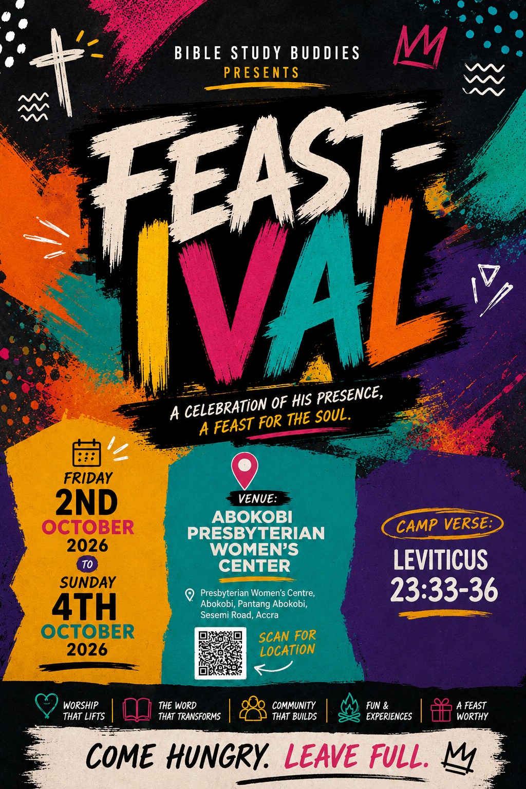 Faith Camp 2026 — FeastIval event graphic